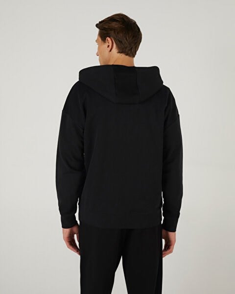 Skechers M Essential Full Zip Hoodie Sweatshirt Siyah Erkek Sweatshirt