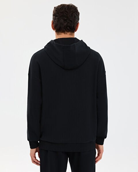 Skechers M Essential Full Zip Hoodie Sweatshirt Siyah Erkek Sweatshirt