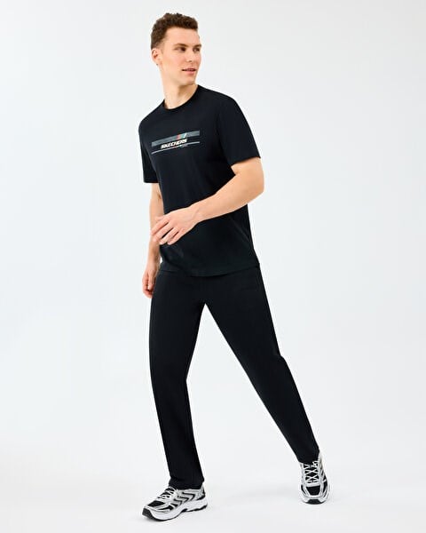Skechers M Essential Regular Sweatpant Siyah Erkek Eşofman Alt