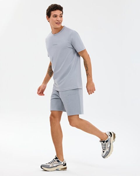 Skechers M Essential Sweat Short Gri Erkek Şort
