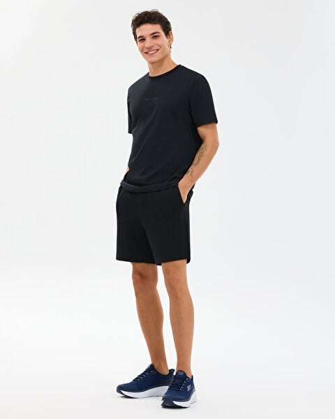 Skechers M Essential Sweat Short Siyah Erkek Şort