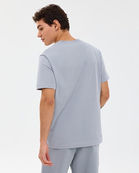 Skechers M Essential T-Shirt Gri Erkek T-Shirt