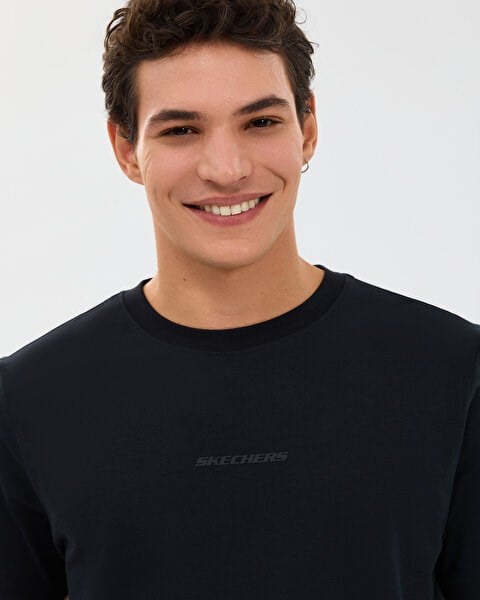 Skechers M Essential T-Shirt Siyah Erkek T-Shirt