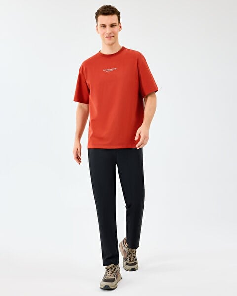Skechers M Graphic Tee Reflect Logo Oversize T-Shirt Kırmızı Erkek T-Shirt