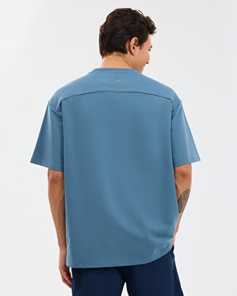Skechers M Graphic Tee Reflect Logo Oversize T-Shirt Lacivert Erkek T-Shirt