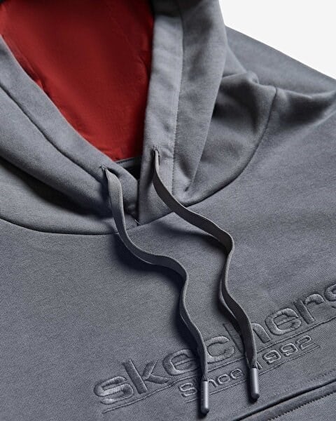 Skechers M Hoodie Sweatshirt Gri Erkek Sweatshirt