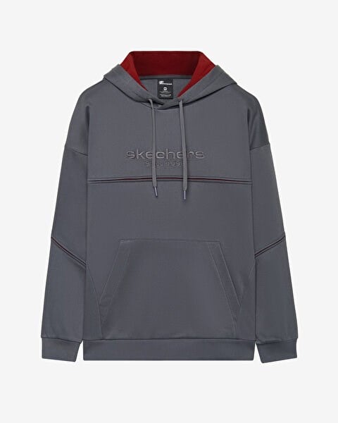Skechers M Hoodie Sweatshirt Gri Erkek Sweatshirt
