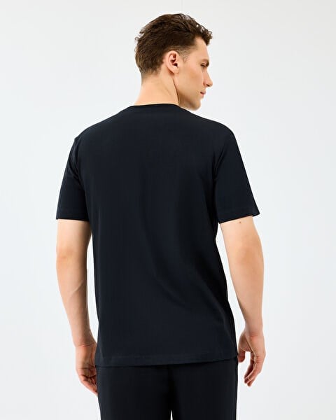 Skechers M Light FabricT-Shirt Siyah Erkek T-Shirt