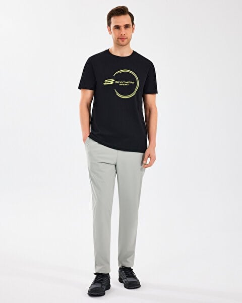 Skechers M Lightweight Graphic Tee T-Shirt Siyah Erkek T-Shirt