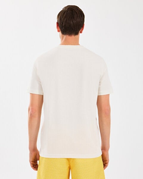 Skechers M Lightweight Graphic Tee T-Shirt Beyaz Erkek T-Shirt