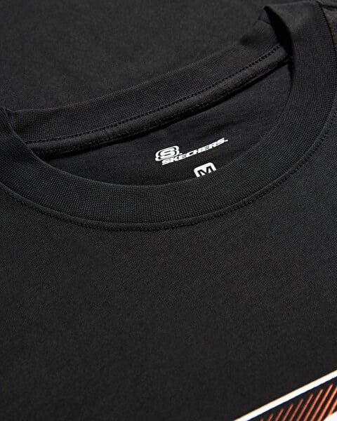 Skechers M Lightwieght Graphic Tee T-Shirt Siyah Erkek T-Shirt
