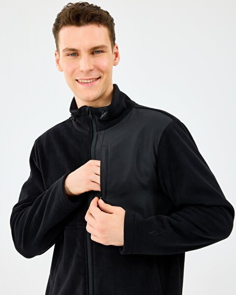 Skechers M Polar Jacket Siyah Erkek Polar