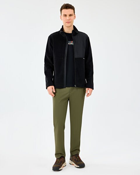 Skechers M Polar Jacket Siyah Erkek Polar