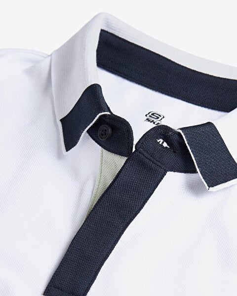 Skechers M Pop Up Detailed Polo Beyaz Erkek T-Shirt