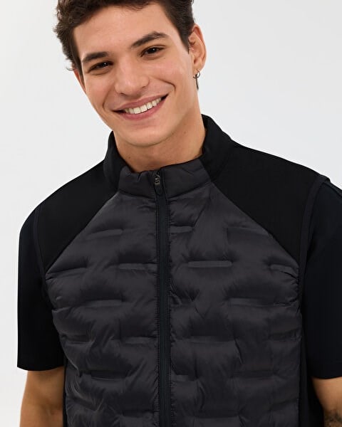 Skechers M Quilted Vest Siyah Erkek Yelek