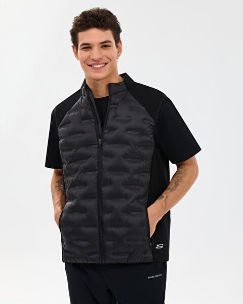 Skechers M Quilted Vest Siyah Erkek Yelek