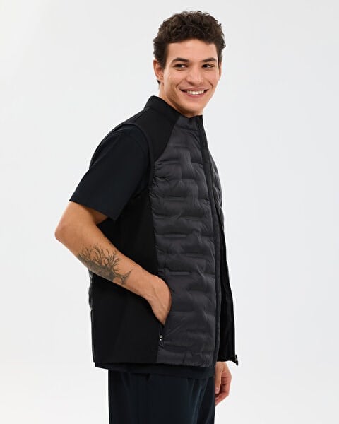 Skechers M Quilted Vest Siyah Erkek Yelek