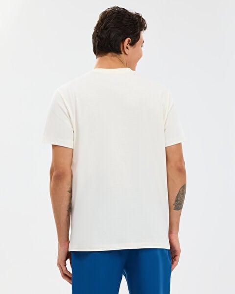 Skechers M Regular T-Shirt Beyaz Erkek T-Shirt