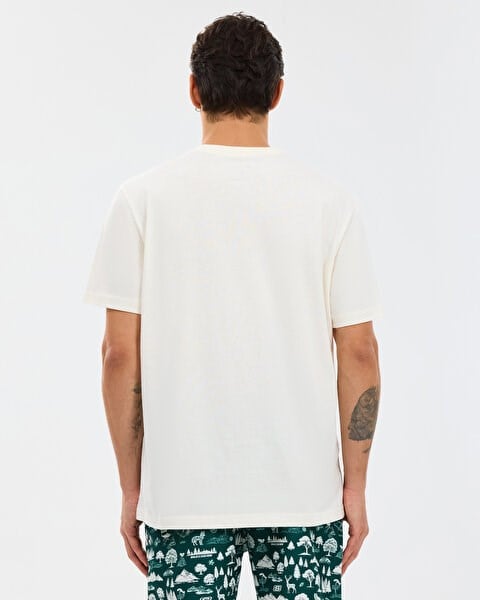 Skechers M Regular T-Shirt Beyaz Erkek T-Shirt