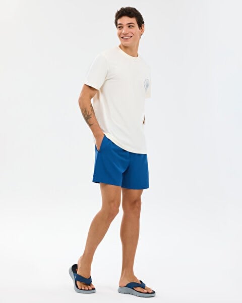 Skechers M Regular T-Shirt Beyaz Erkek T-Shirt