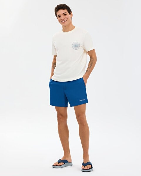 Skechers M Regular T-Shirt Beyaz Erkek T-Shirt