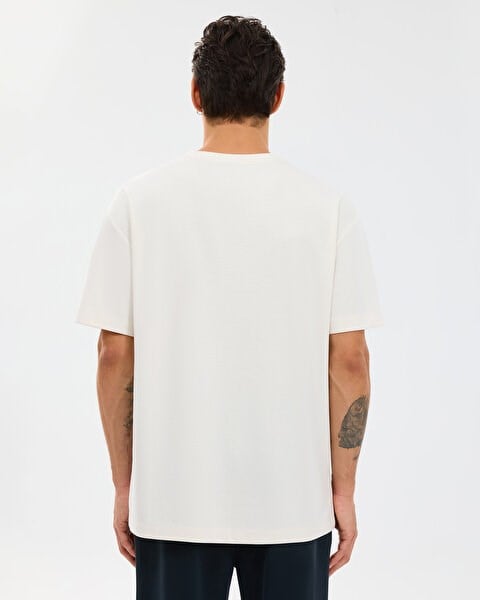 Skechers M Relaxed Fıt T-Shirt Beyaz Erkek T-Shirt