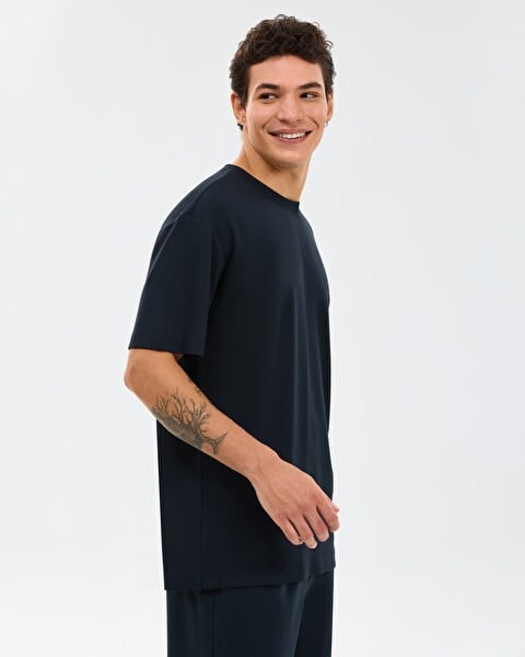 Skechers M Relaxed Fıt T-Shirt Siyah Erkek T-Shirt