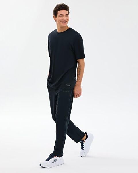 Skechers M Relaxed Fıt T-Shirt Siyah Erkek T-Shirt