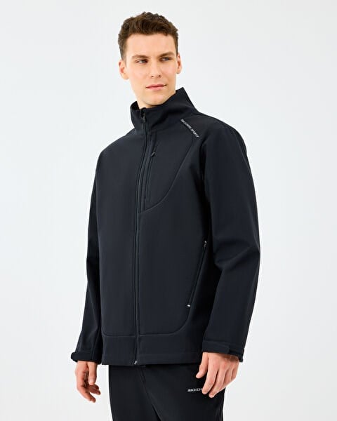 Skechers M Softshell Basic Jacket Siyah Erkek Ceket