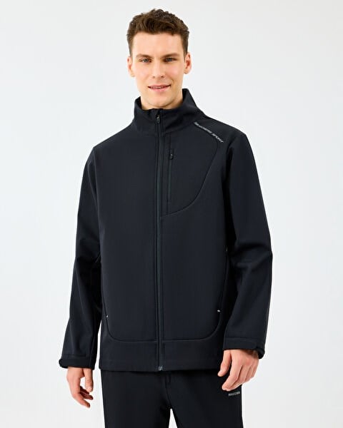 Skechers M Softshell Basic Jacket Siyah Erkek Ceket