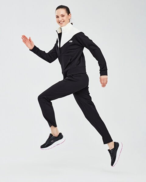 Skechers Performance Coll. W Track Suit Set Siyah Kadın Eşofman Takımı
