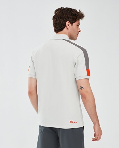 Skechers Polo Shirt M Short Sleeve Gri Erkek T-Shirt