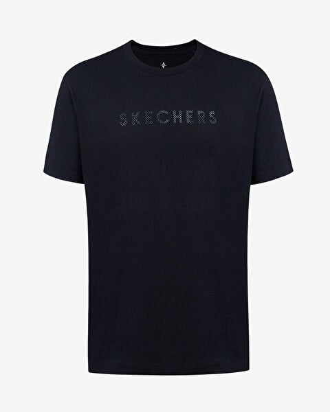 Skechers Polo Shirt M Short Sleeve Siyah Erkek T-Shirt