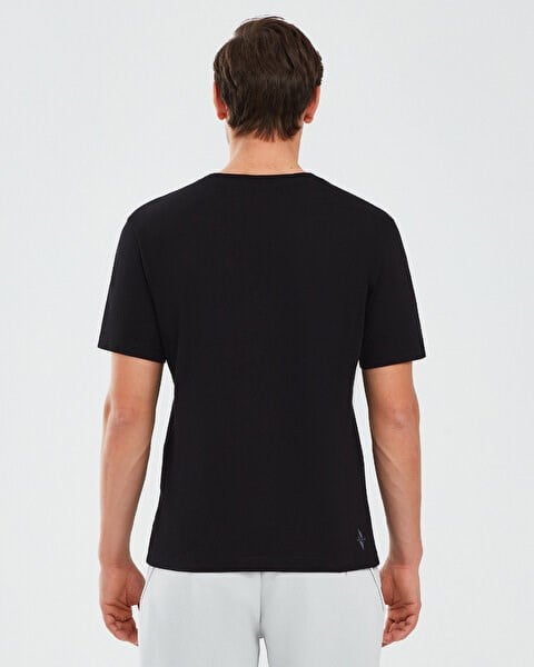 Skechers Polo Shirt M Short Sleeve Siyah Erkek T-Shirt