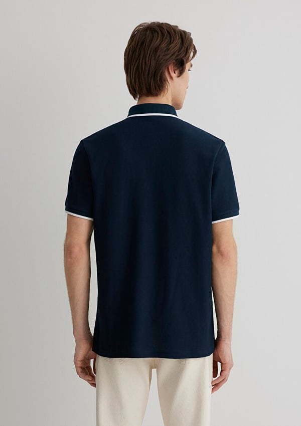 Skechers POLO TISÖRT Gece Lacivert Lacivert Erkek T-Shirt