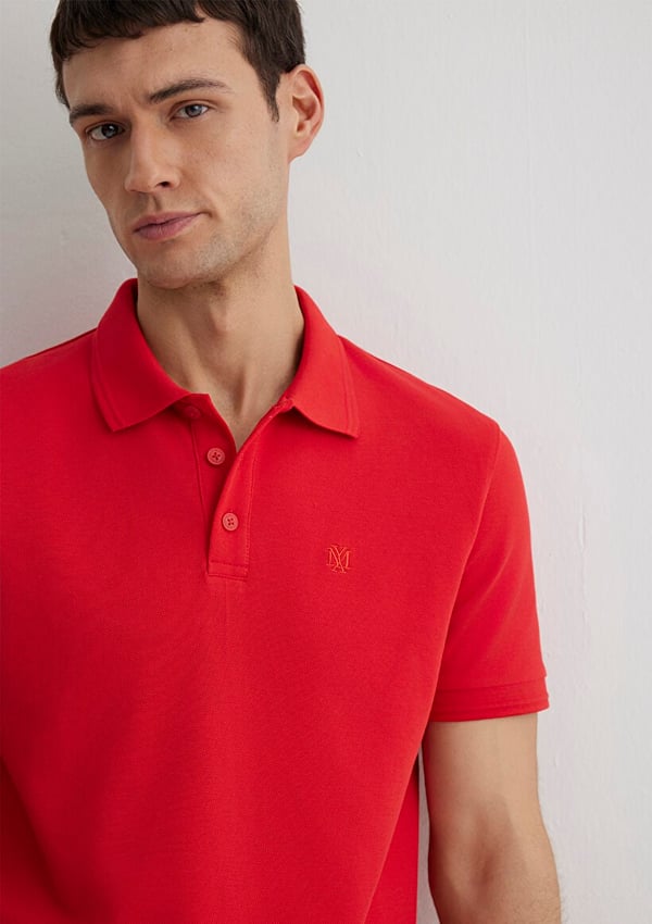 Skechers POLO TİŞÖRT Kırmızı Kırmızı Erkek T-Shirt