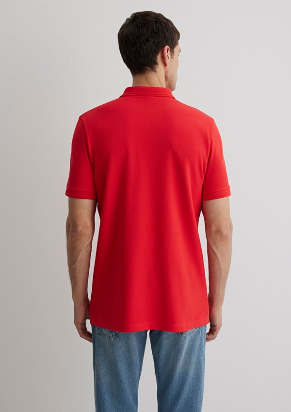 Skechers POLO TİŞÖRT Kırmızı Kırmızı Erkek T-Shirt