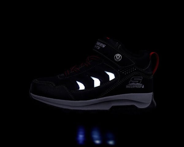 Skechers STORM BLAZER - GLOW ROAM Siyah Erkek Çocuk Bot