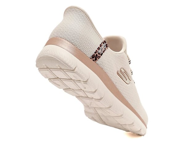 Skechers SUMMITS LEOPARD CHIC Bej Kadın Günlük Spor Ayakkabı