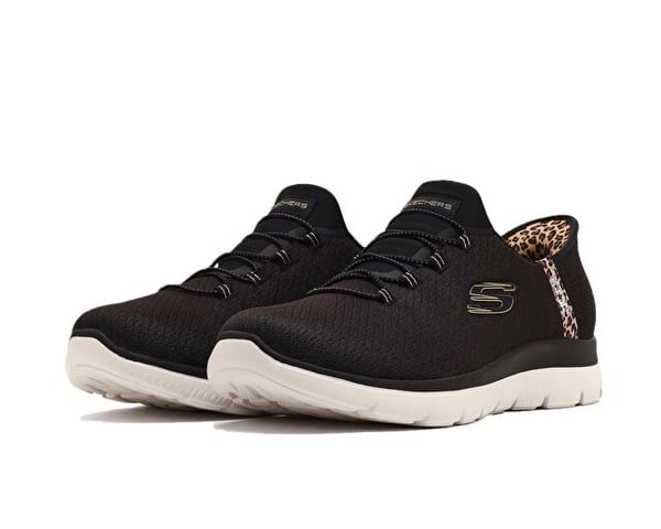 Skechers SUMMITS LEOPARD CHIC Siyah Kadın Günlük Spor Ayakkabı