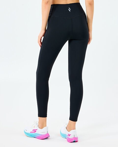 Skechers W Bartack Stitch Detail Legging Siyah Kadın Tayt