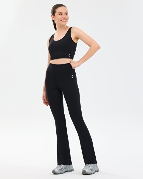 Skechers W Basic Flare Legging Siyah Kadın Tayt