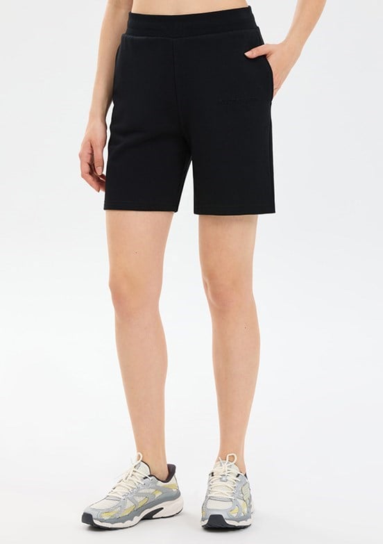 Skechers W Essential 5 Inch Sweat Short Sweat Short Siyah Kadın Şort