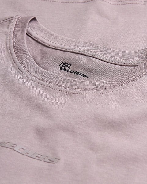 Skechers W Essential Crewneck T-Shirt Lila Kadın T-Shirt