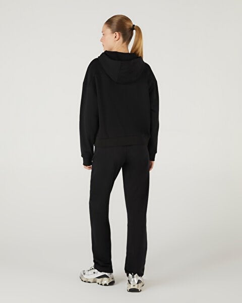 Skechers W Essential Full Zip Sweatshirt Siyah Kadın Sweatshirt