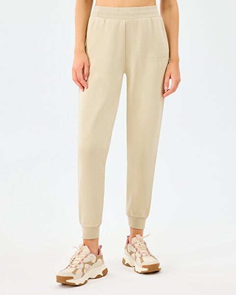 Skechers W Essentials Jogger Sweatpant Bej Kadın Eşofman Alt