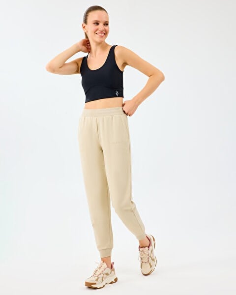 Skechers W Essentials Jogger Sweatpant Bej Kadın Eşofman Alt