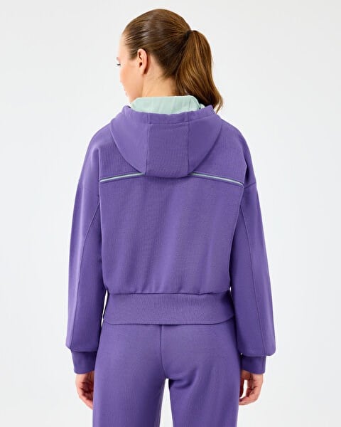 Skechers W Hoodie Sweatshirt Mor Kadın Sweatshirt