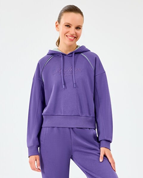 Skechers W Hoodie Sweatshirt Mor Kadın Sweatshirt