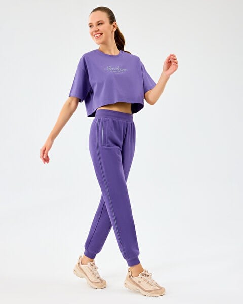 Skechers W Jogger Sweatpant Mor Kadın Eşofman Alt